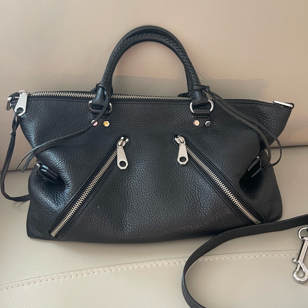 Rebecca Minkoff pebbled leather medium handbag